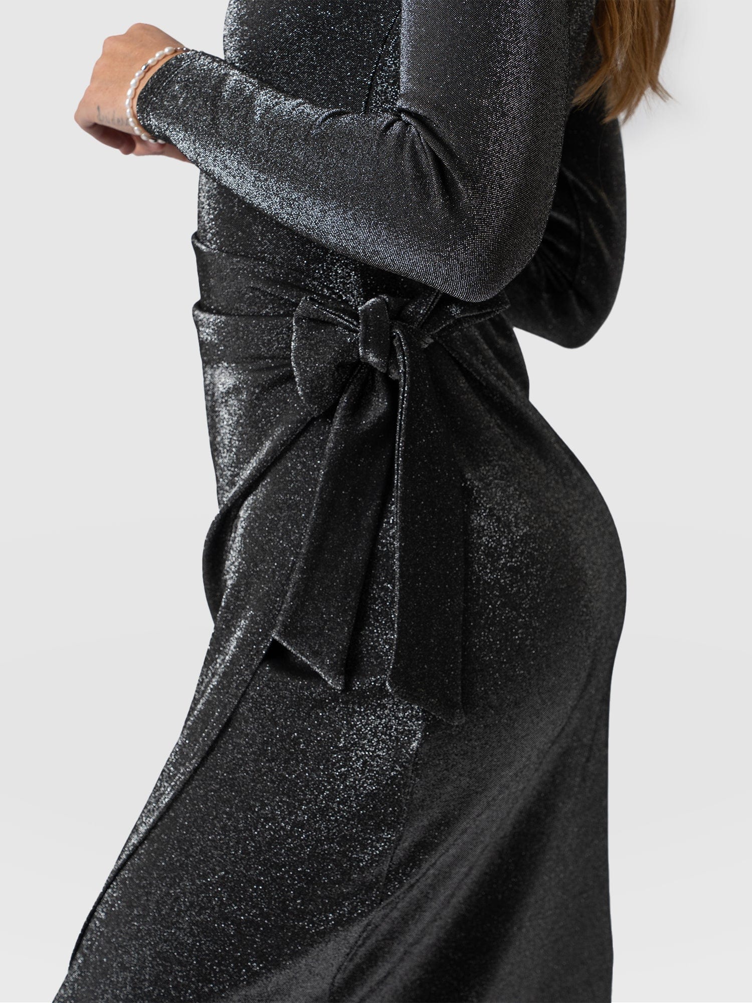 Amelia Wrap Dress Silver - Women's Dresses | Saint + Sofia® USA