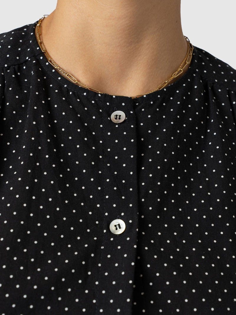 Amelie Blouse - Polka Dot - Women's Blouses | Saint + Sofia® USA