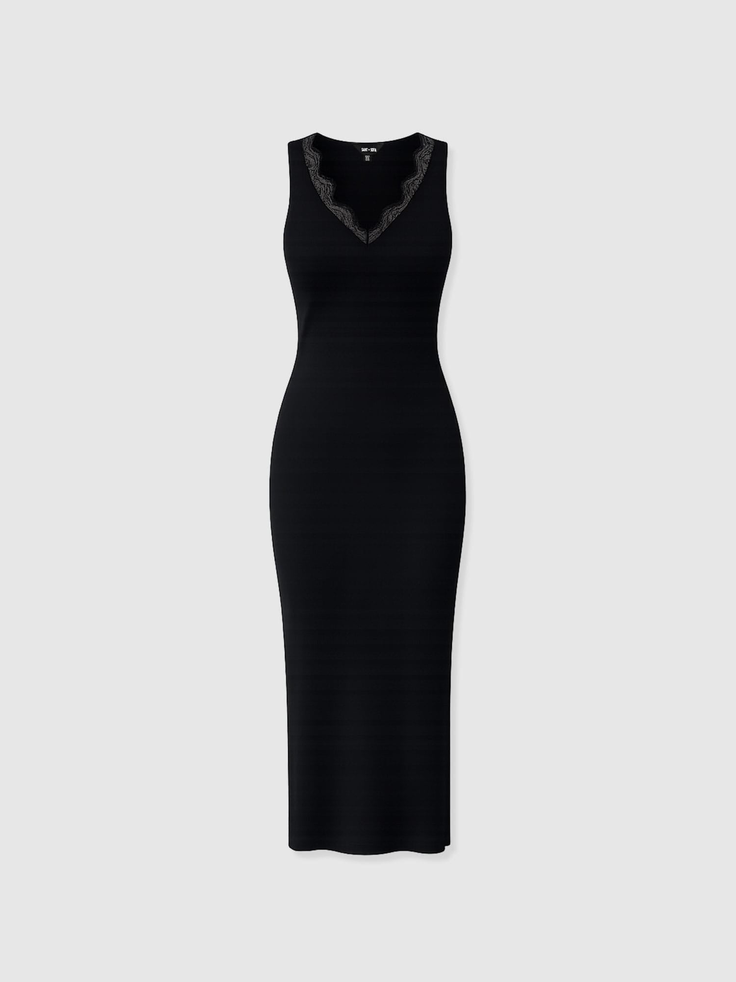 Andie Sleeveless V Neck Dress - Black Lace - Women's Dresses | Saint + Sofia® USA