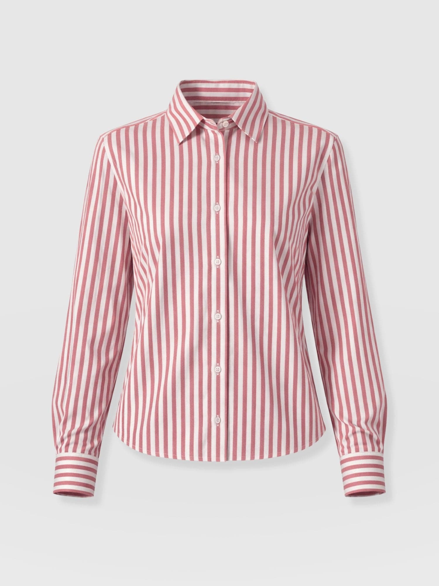 Anneliese Shirt - Red Stripe - Women's Blouses | Saint + Sofia® USA