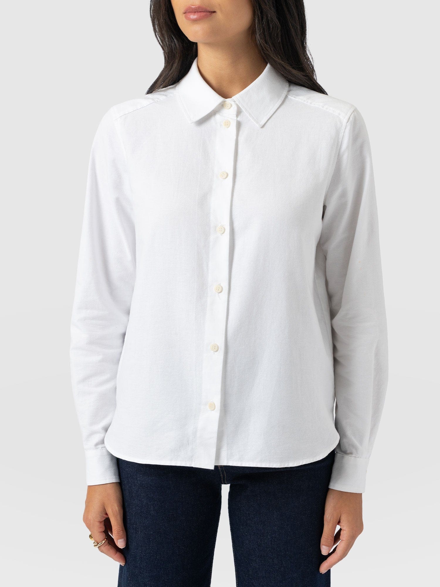 Anneliese Shirt - White - Women's Blouses | Saint + Sofia® USA
