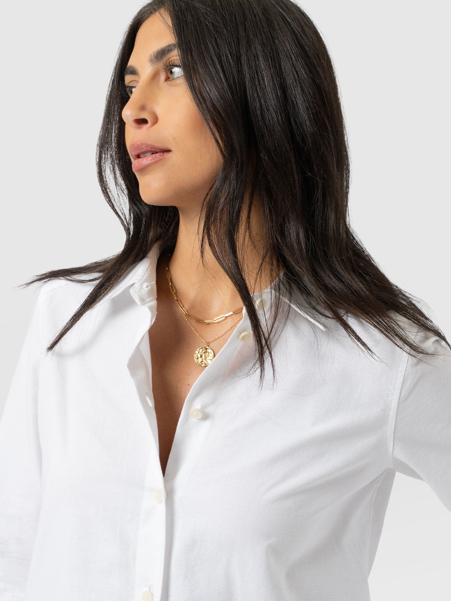 Anneliese Shirt - White - Women's Blouses | Saint + Sofia® USA