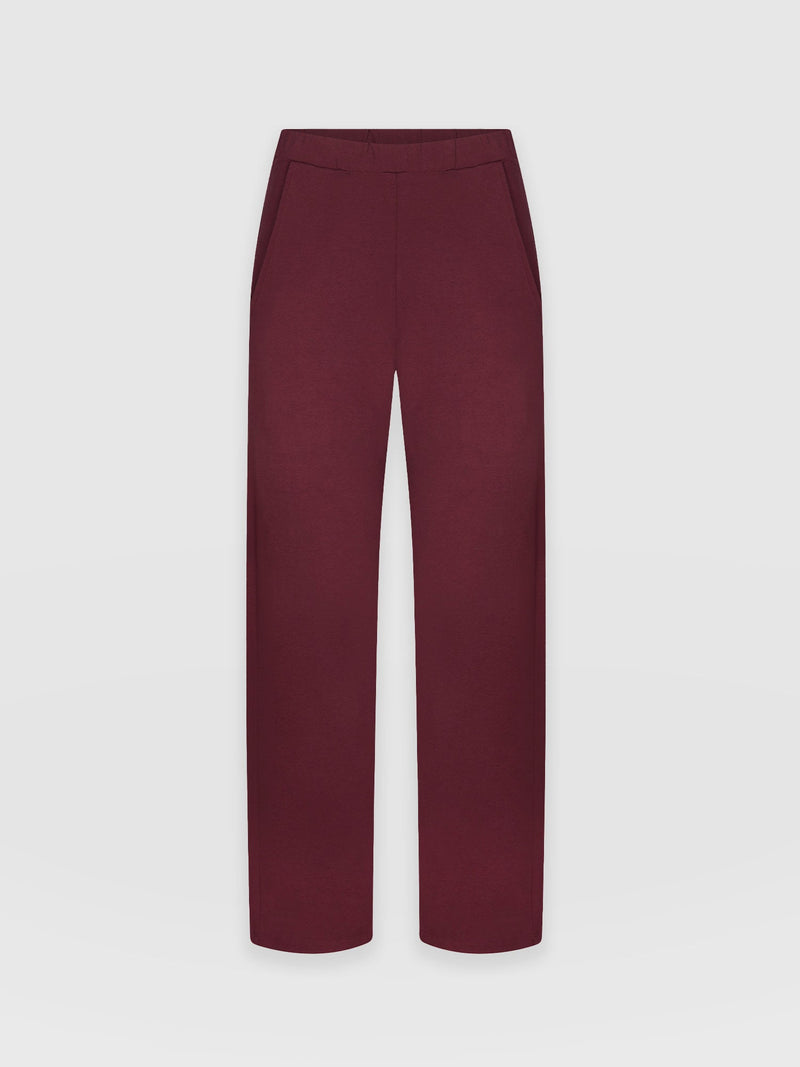 Apartment Pant Burgundy - Women's pants | Saint + Sofia® USA