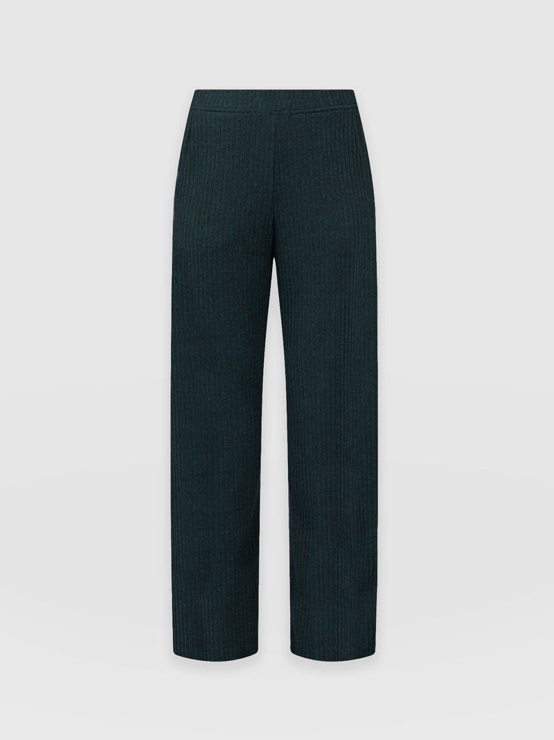 Apartment Pant Green Rib - Women's Trousers | Saint + Sofia® UK