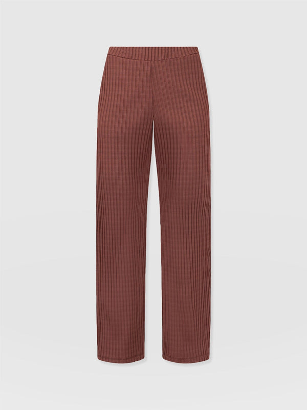 Apartment Pant Maroon Rib - Women's Pants | Saint + Sofia® US