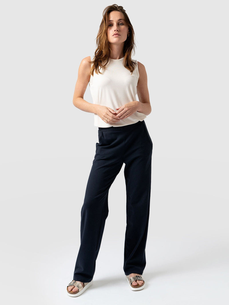 Apartment Pant Navy - Women's Pants | Saint + Sofia® USA