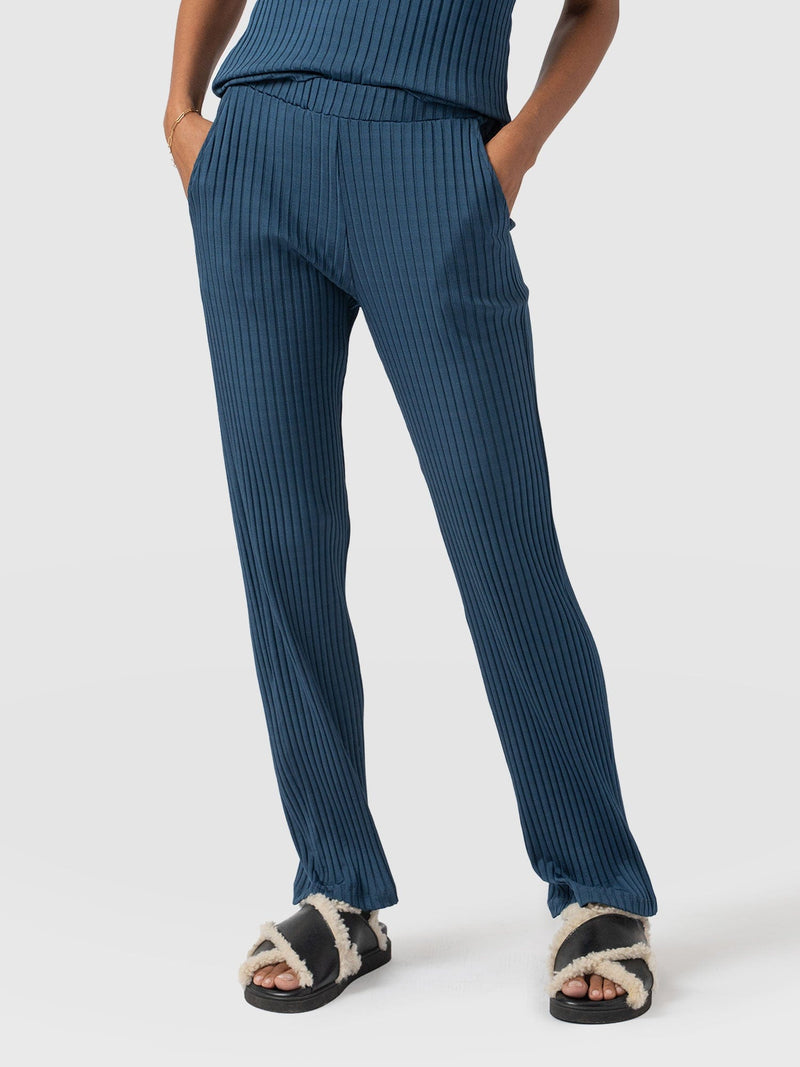 Apartment Pant Teal Rib - Women's Pants | Saint + Sofia® US