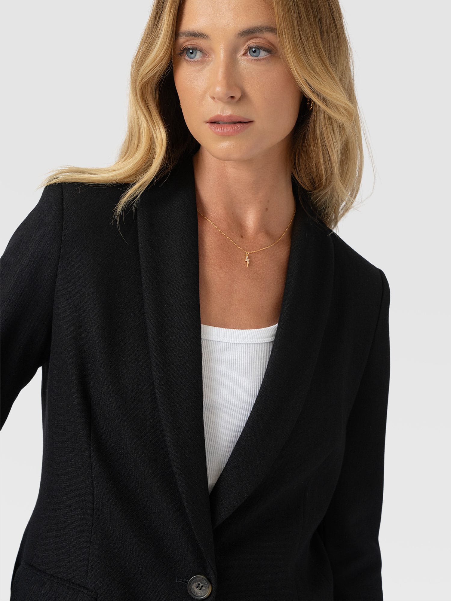 Argent Blazer - Black - Women's Jackets | Saint + Sofia® USA