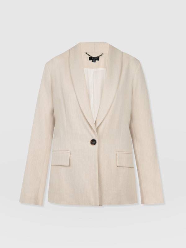 Argent Blazer - Cream - Women's Jackets | Saint + Sofia® USA