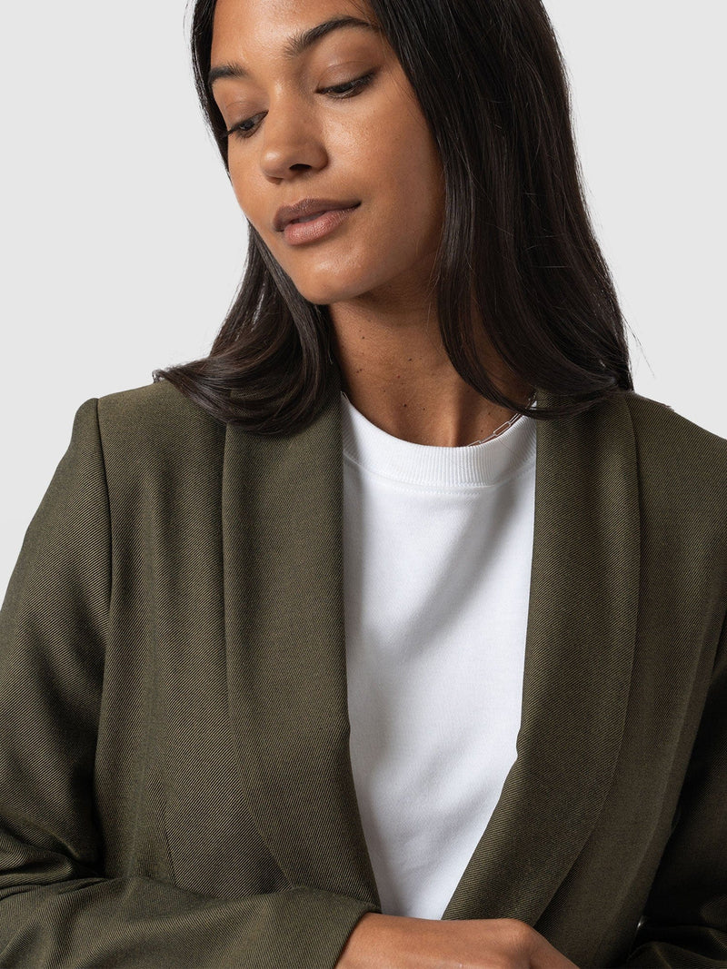 Argent Blazer Khaki - Women's Blazers | Saint + Sofia® US