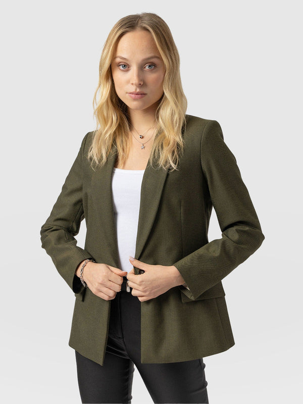 Argent Blazer Khaki - Women's Blazers | Saint + Sofia® US