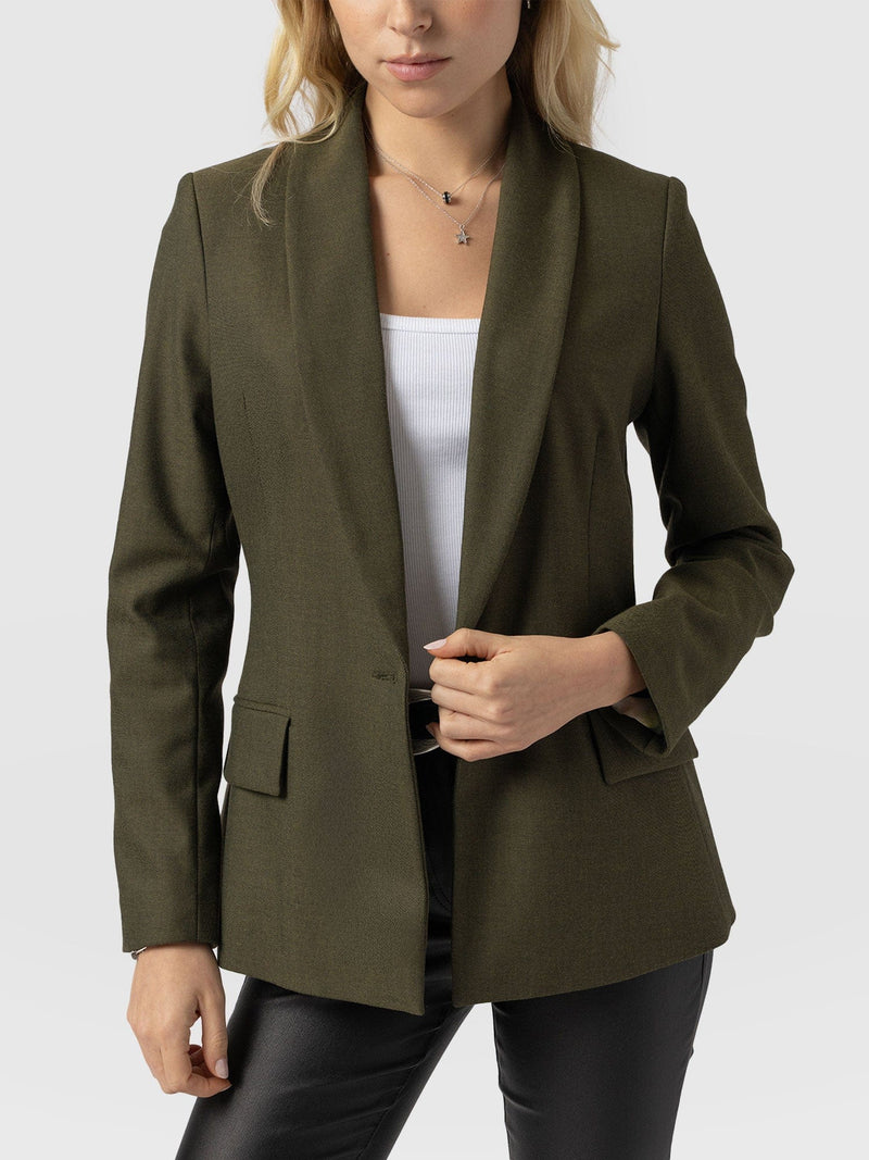 Argent Blazer Khaki - Women's Blazers | Saint + Sofia® US