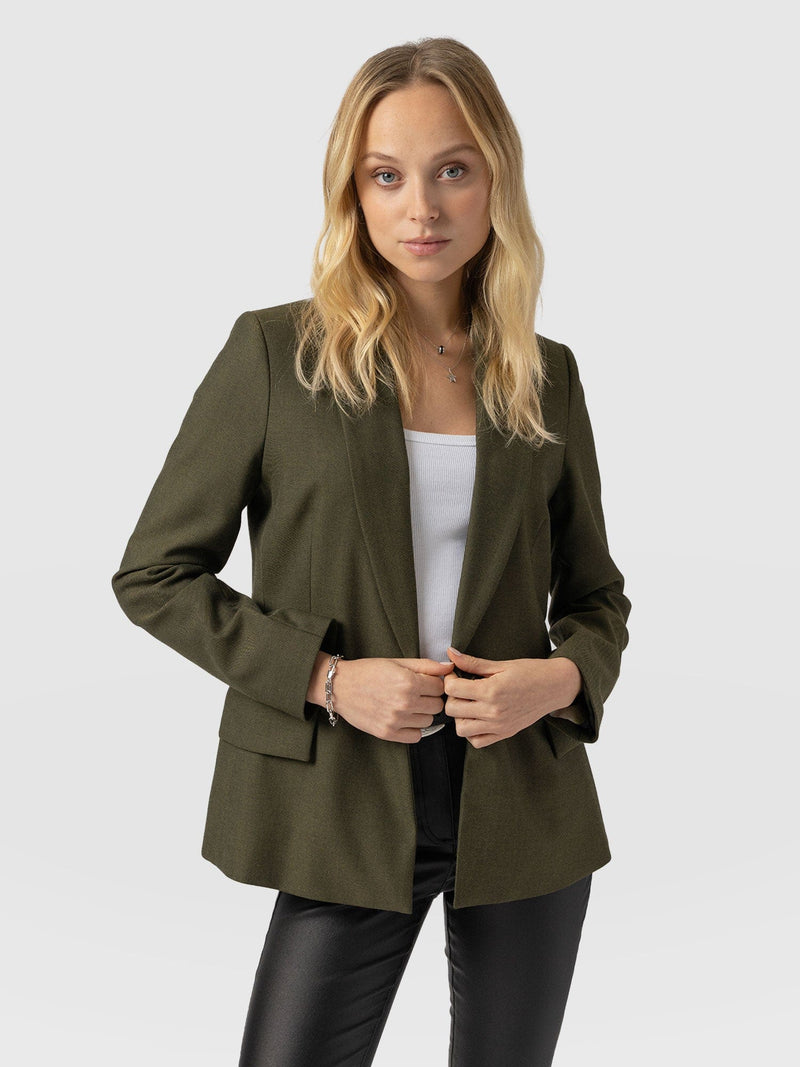 Argent Blazer Khaki - Women's Blazers | Saint + Sofia® US