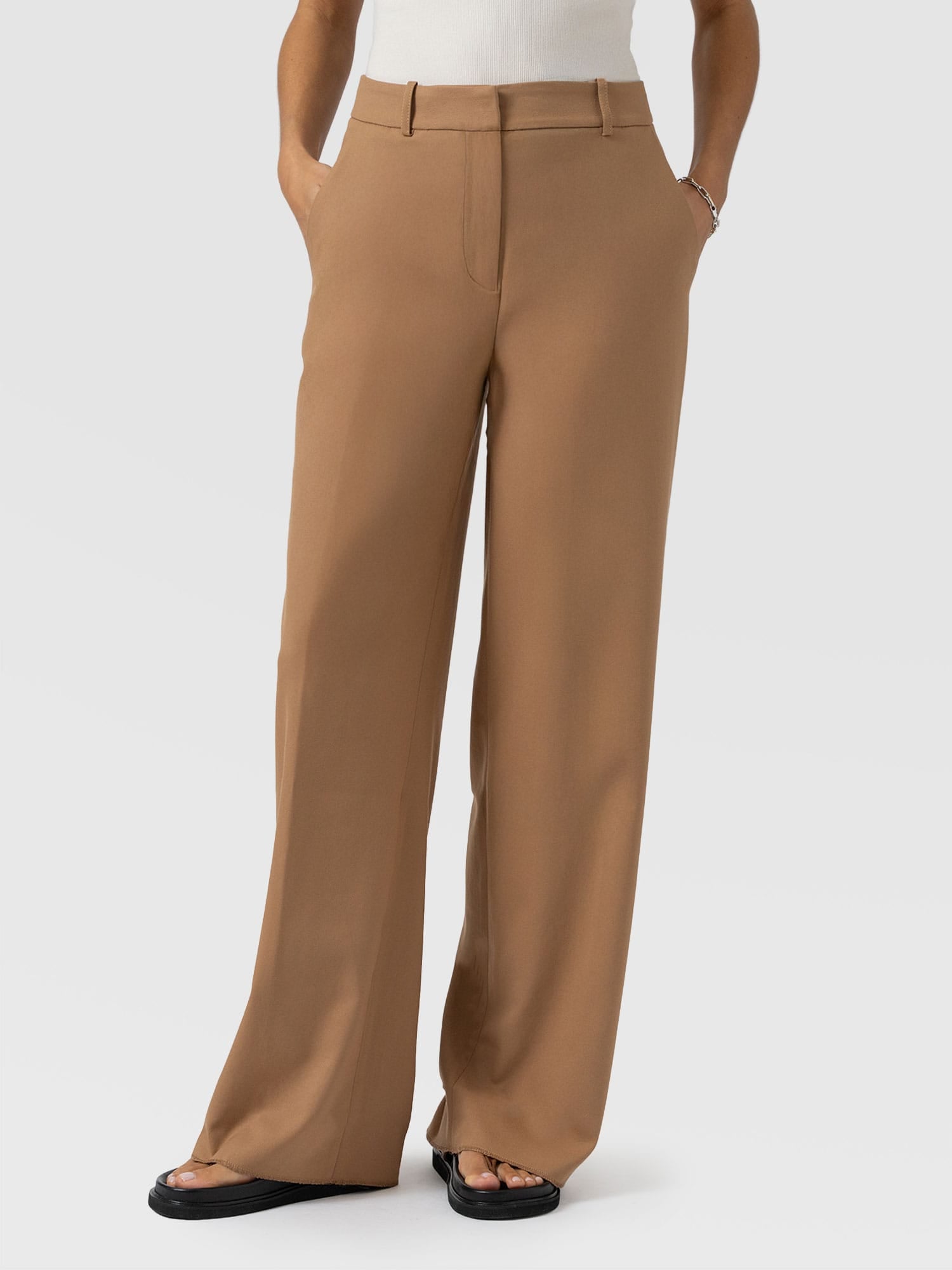 Argent Wide Leg Pant Camel - Women's Pants | Saint + Sofia® US