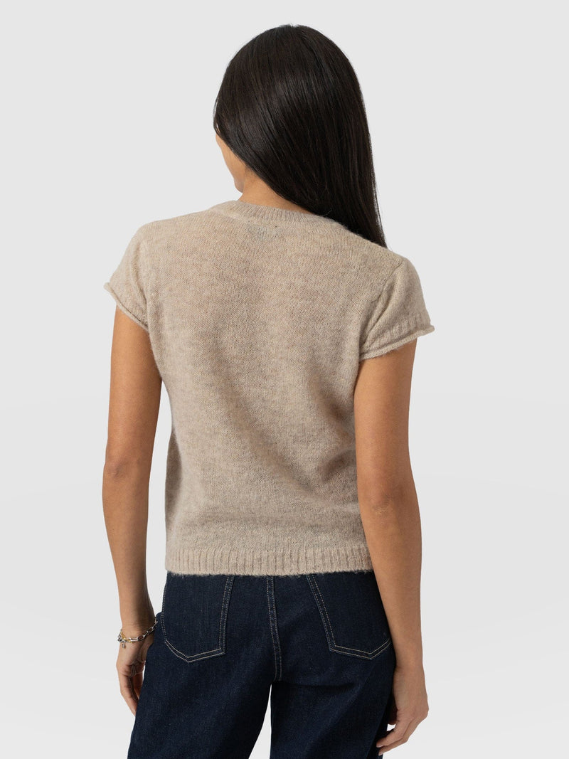 Ariella Baby Tee - Beige - Women's Sweaters | Saint + Sofia® USA