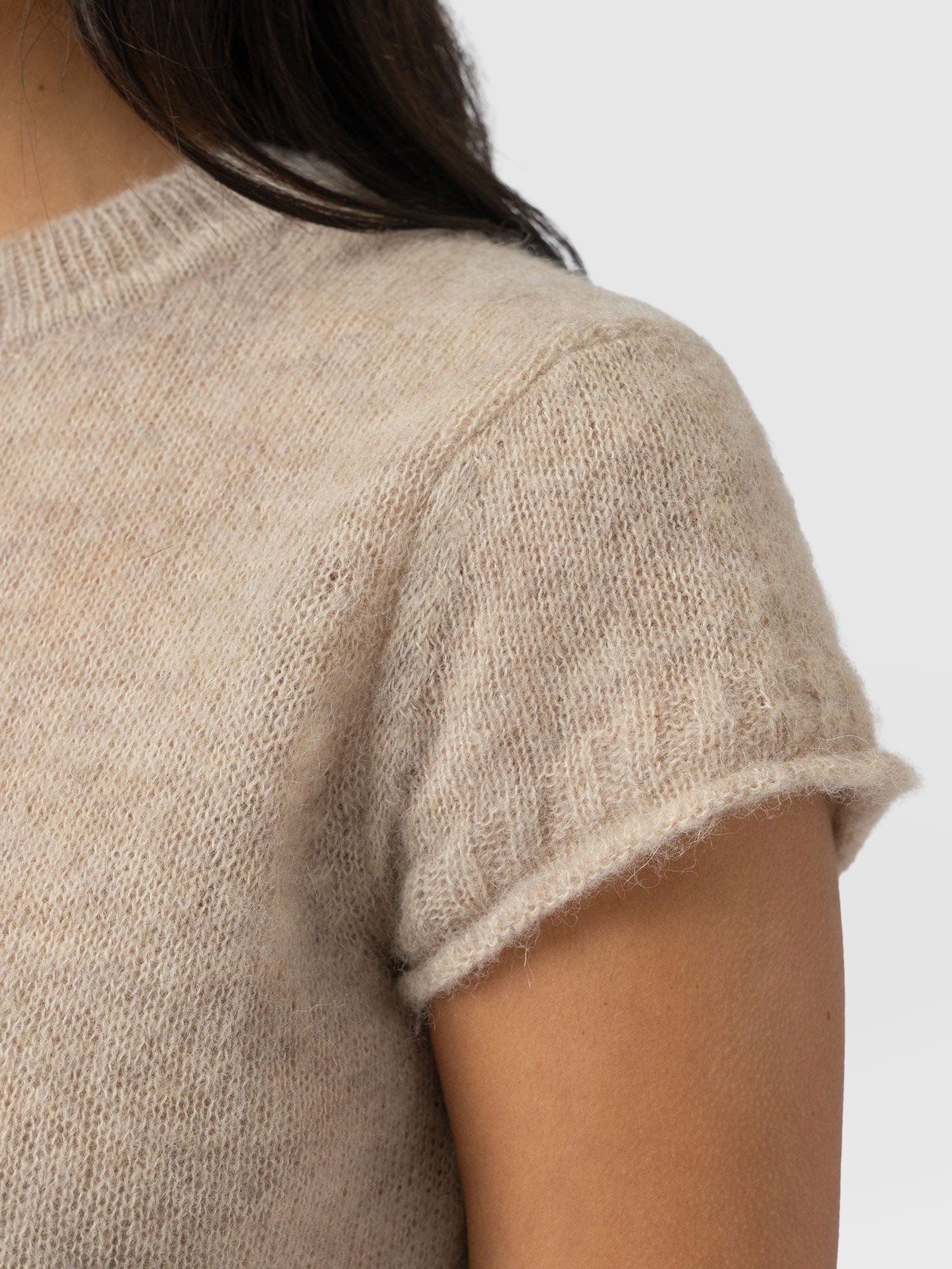 Ariella Baby Tee - Beige - Women's Sweaters | Saint + Sofia® USA
