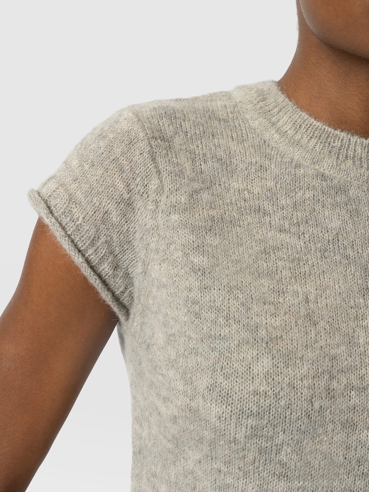 Ariella Baby Tee - Grey - Women's Sweaters | Saint and Sofia® USA
