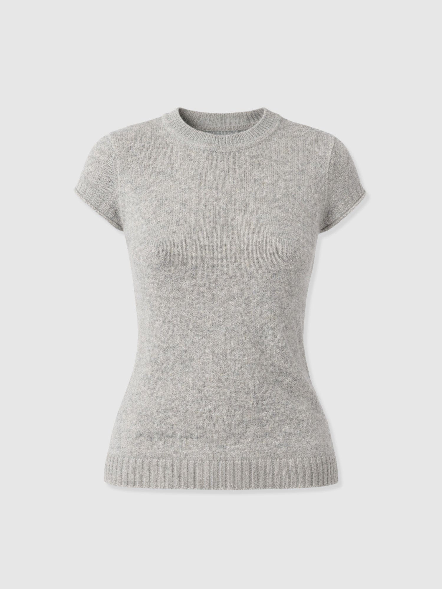 Ariella Baby Tee - Grey - Women's Sweaters | Saint + Sofia® USA