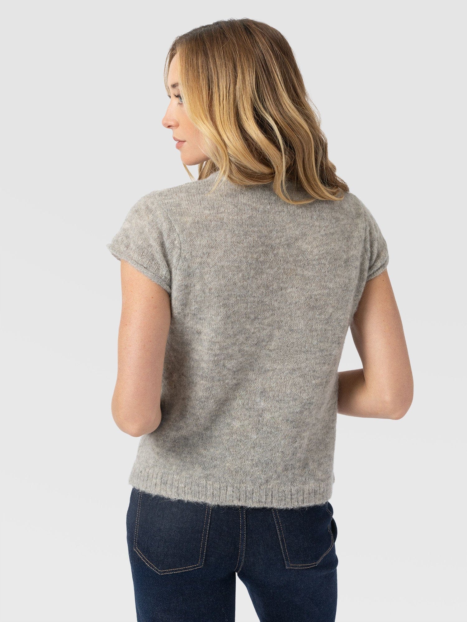 Ariella Baby Tee - Grey - Women's Sweaters | Saint + Sofia® USA
