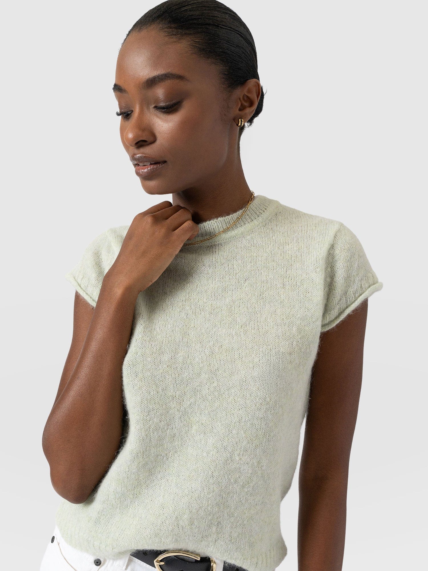 Ariella Baby Tee - Mint - Women's Sweaters | Saint + Sofia® USA