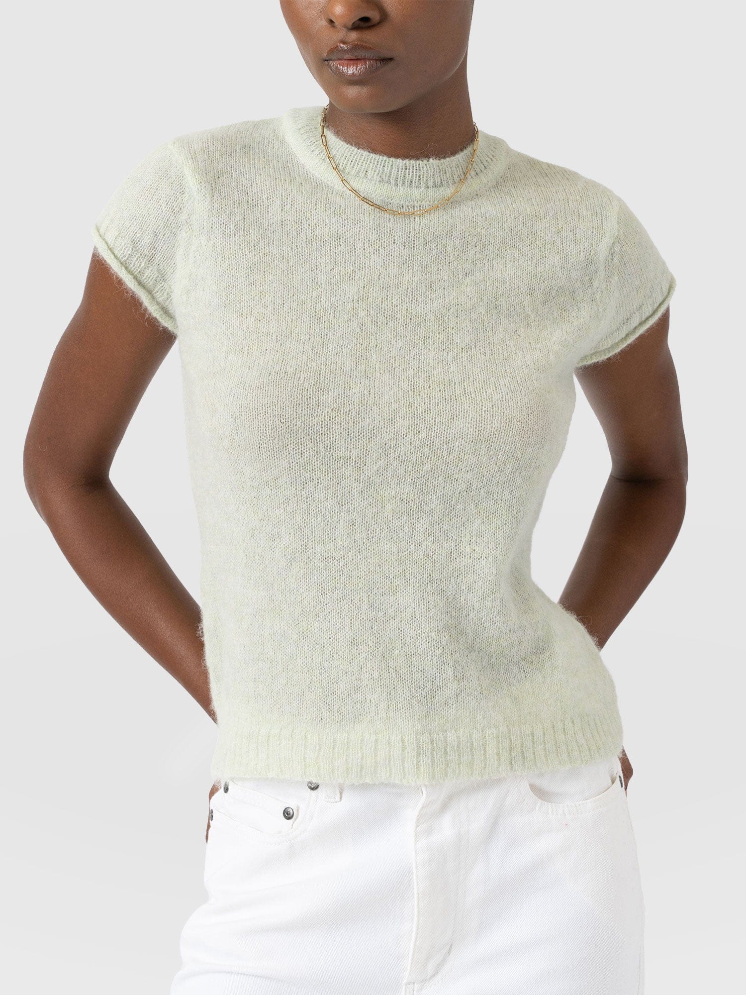 Ariella Baby Tee - Mint - Women's Sweaters | Saint + Sofia® USA