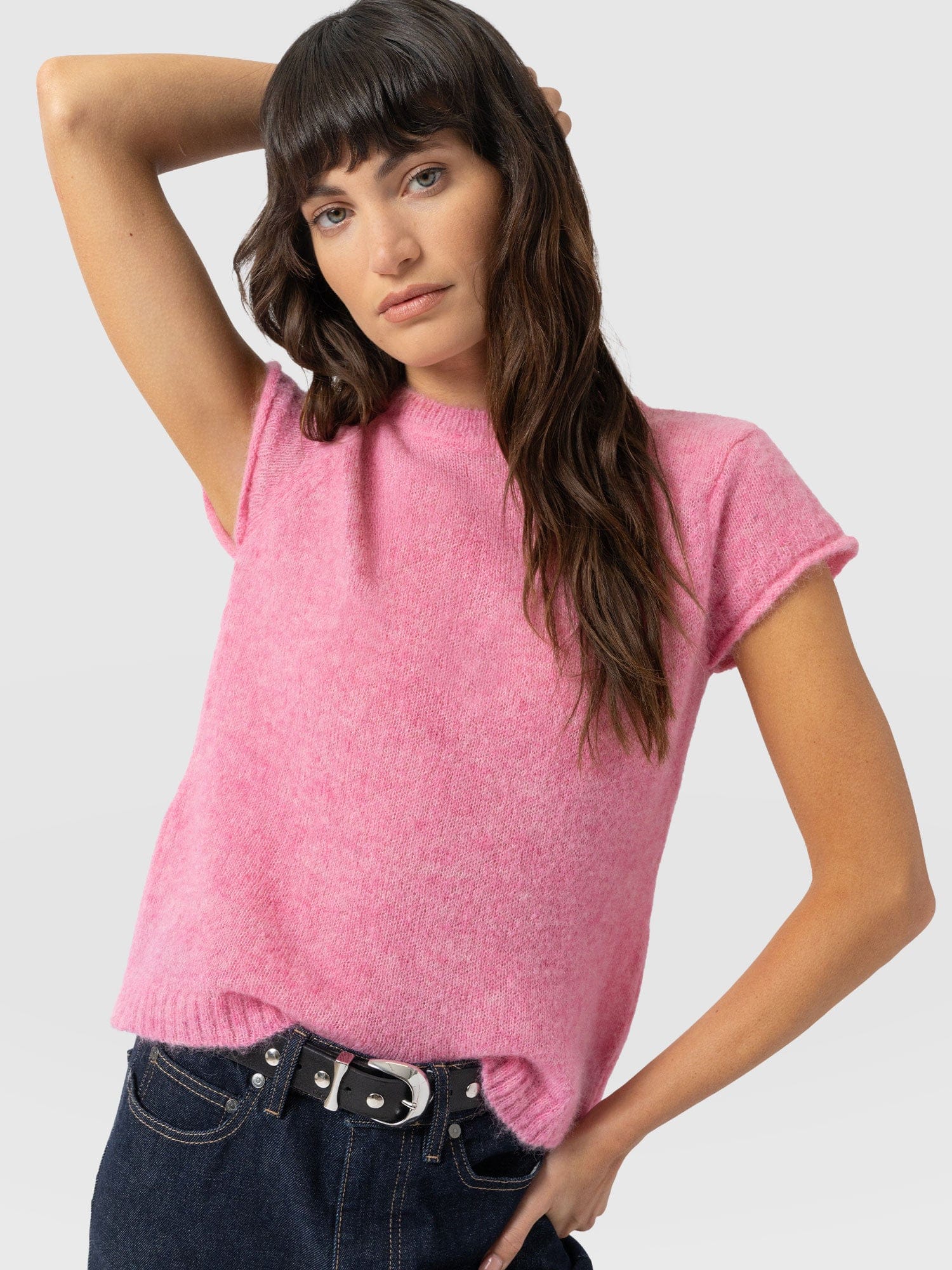 Ariella Baby Tee - Pink - Women's Sweaters | Saint + Sofia® USA