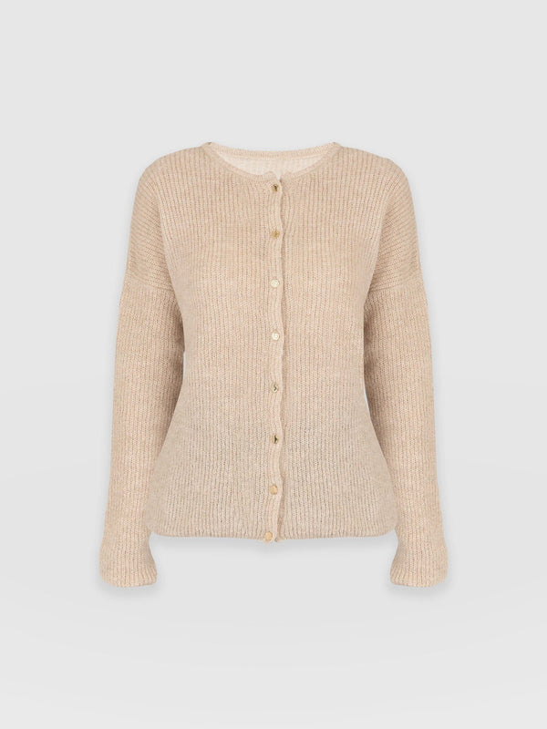 Ariella Cardigan Beige - Women's Cardigans | Saint + Sofia® UK