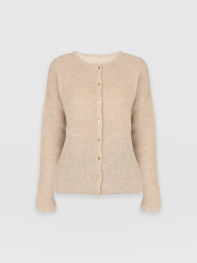 Ariella Cardigan Beige - Women's Cardigans | Saint + Sofia® UK