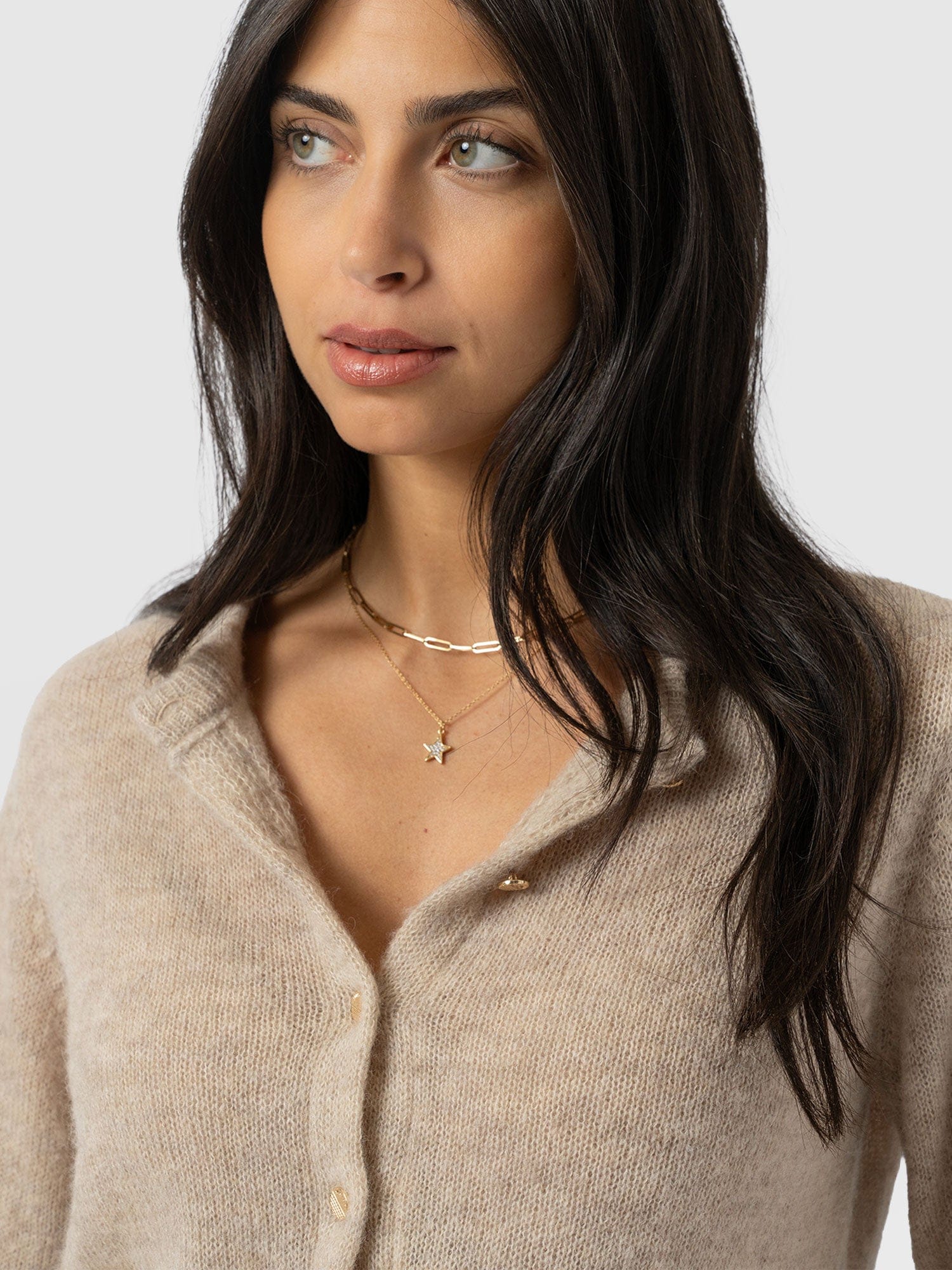 Ariella Cardigan Beige - Women's Cardigans | Saint + Sofia® US