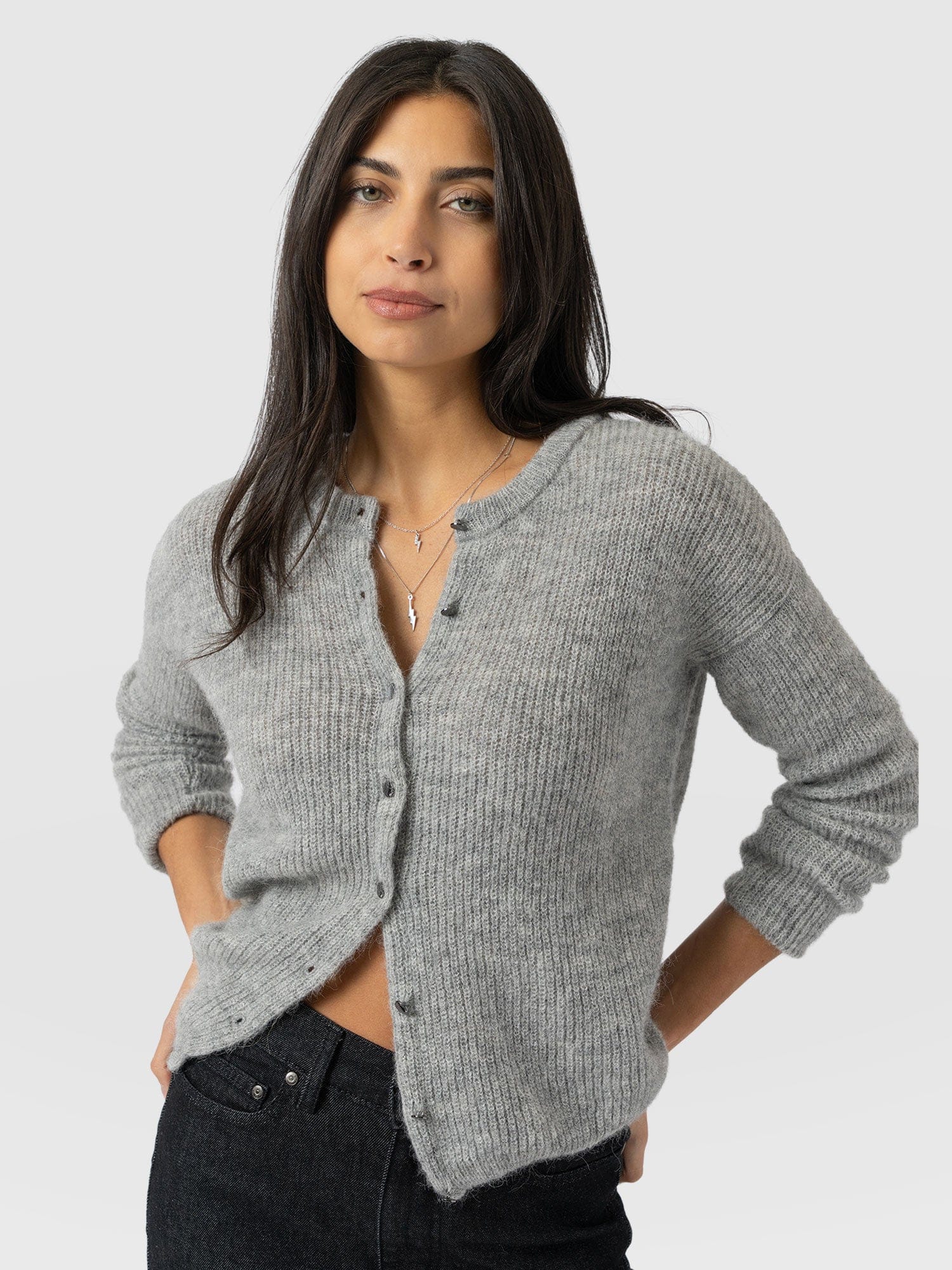 Ariella Cardigan Grey - Women's Cardigans | Saint + Sofia® US
