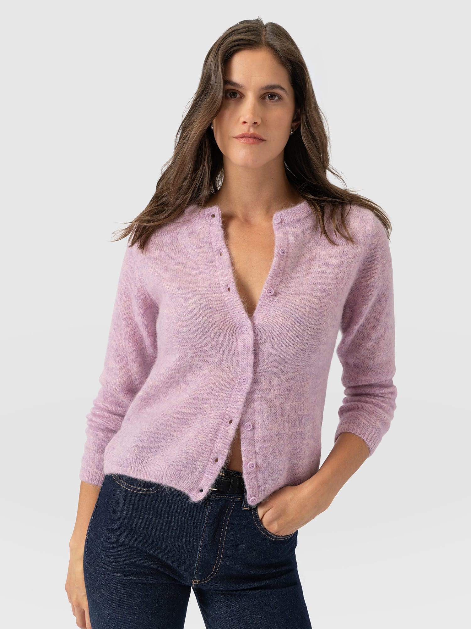 Ariella Cardigan - Lilac Pink - Women's Sweaters | Saint and Sofia® USA