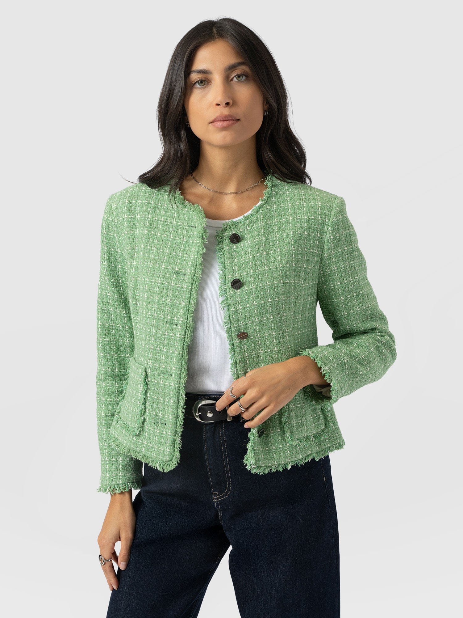 Ashby Jacket - Mint - Women's Jackets | Saint + Sofia® USA