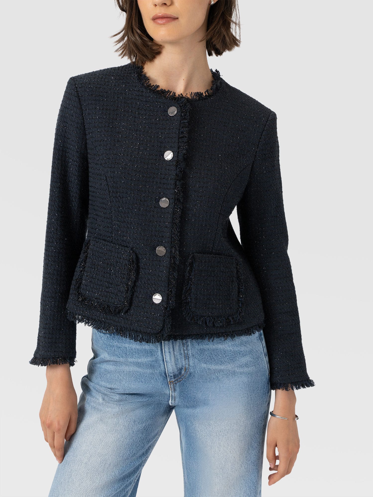 Ashby Jacket Navy - Women's Jackets | Saint and Sofia® USA