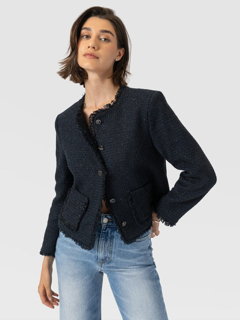 Ashby Jacket Navy - Women's Jackets | Saint and Sofia® USA