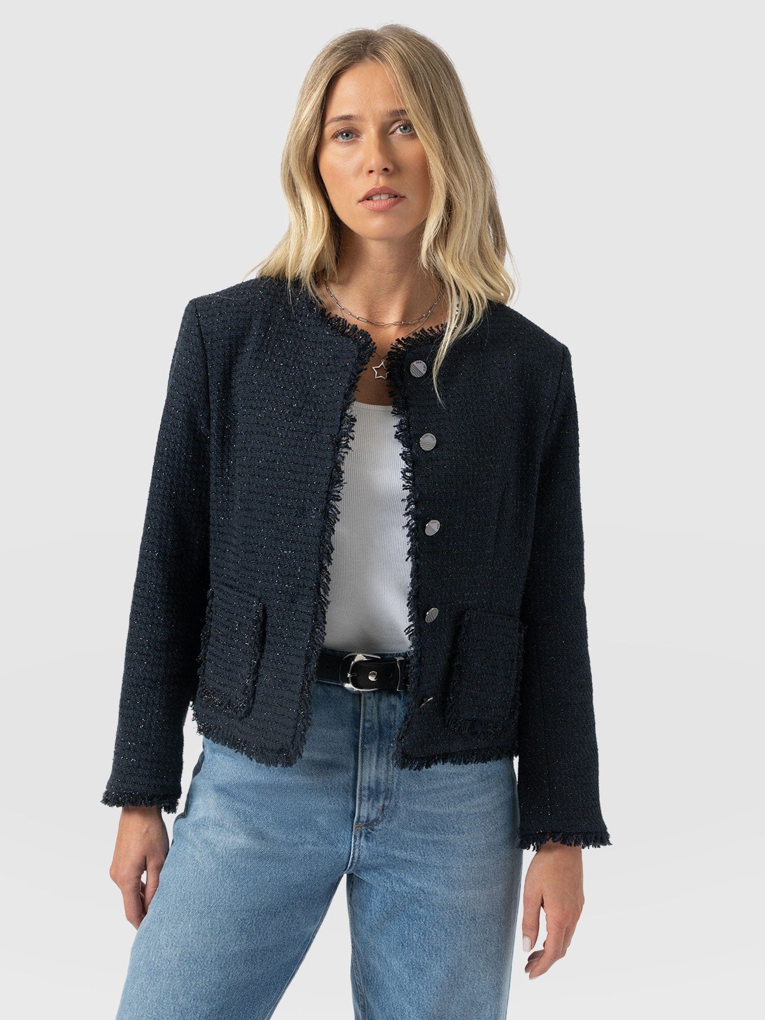 Ashby Jacket Navy - Women's Jackets | Saint + Sofia® US