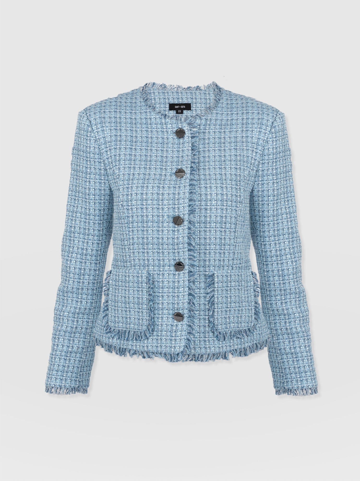 Ashby Jacket Pale Blue - Women's Jackets | Saint + Sofia® US