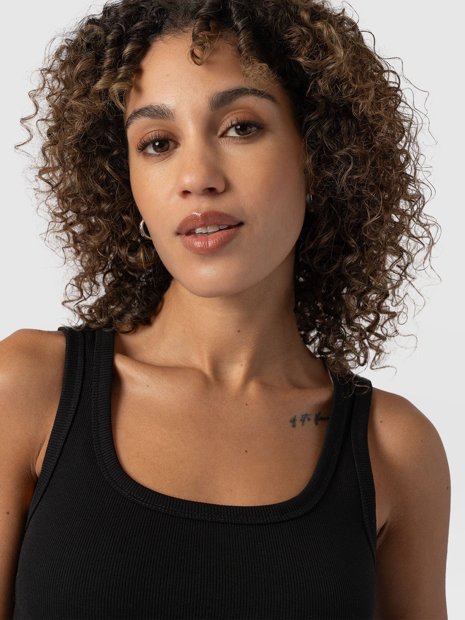 Asher Scoop Neck Vest - Black