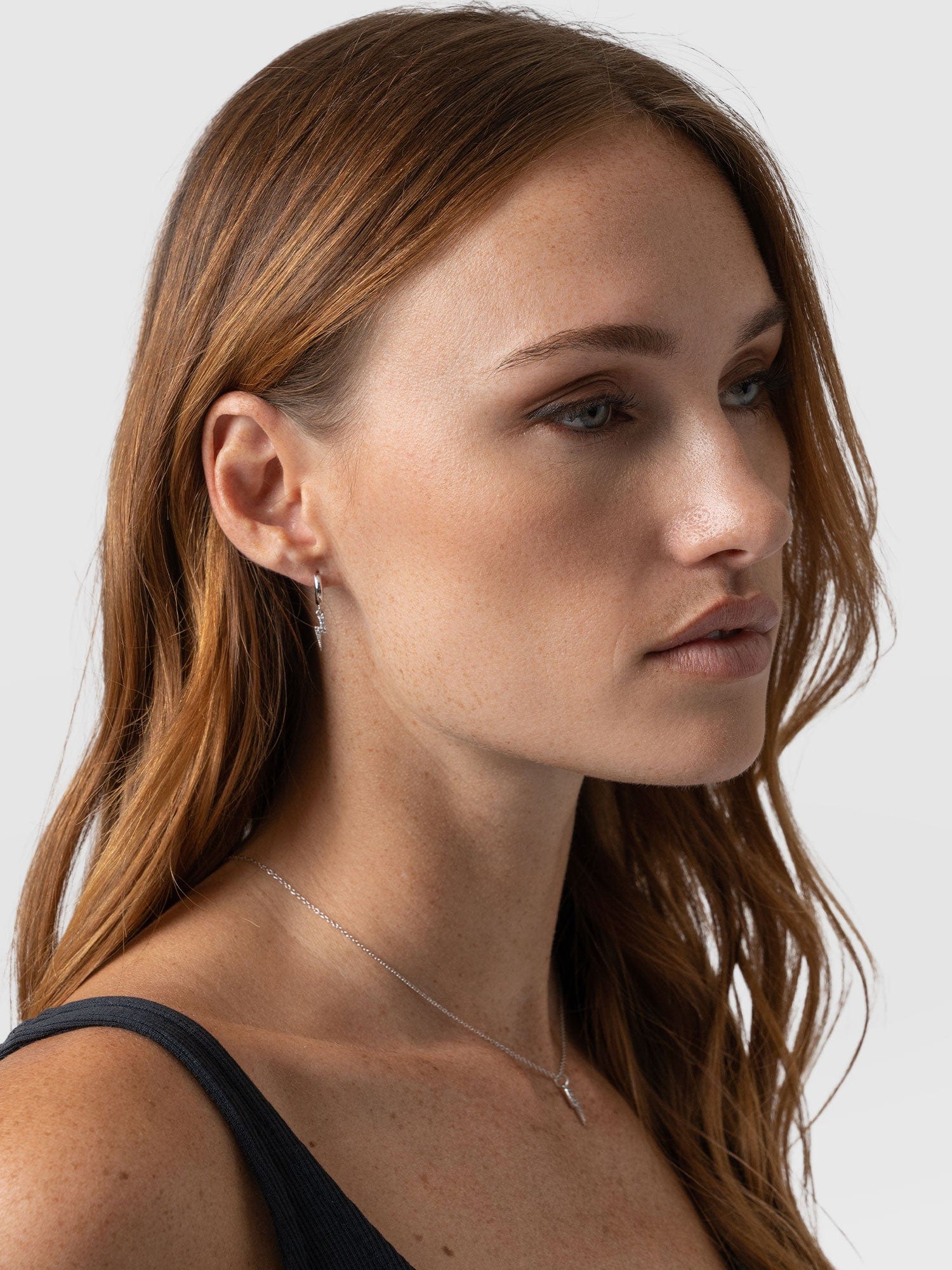 Astral Lightning Charm Drop Earrings Silver - Women's Jewellery | Saint + Sofia® USA