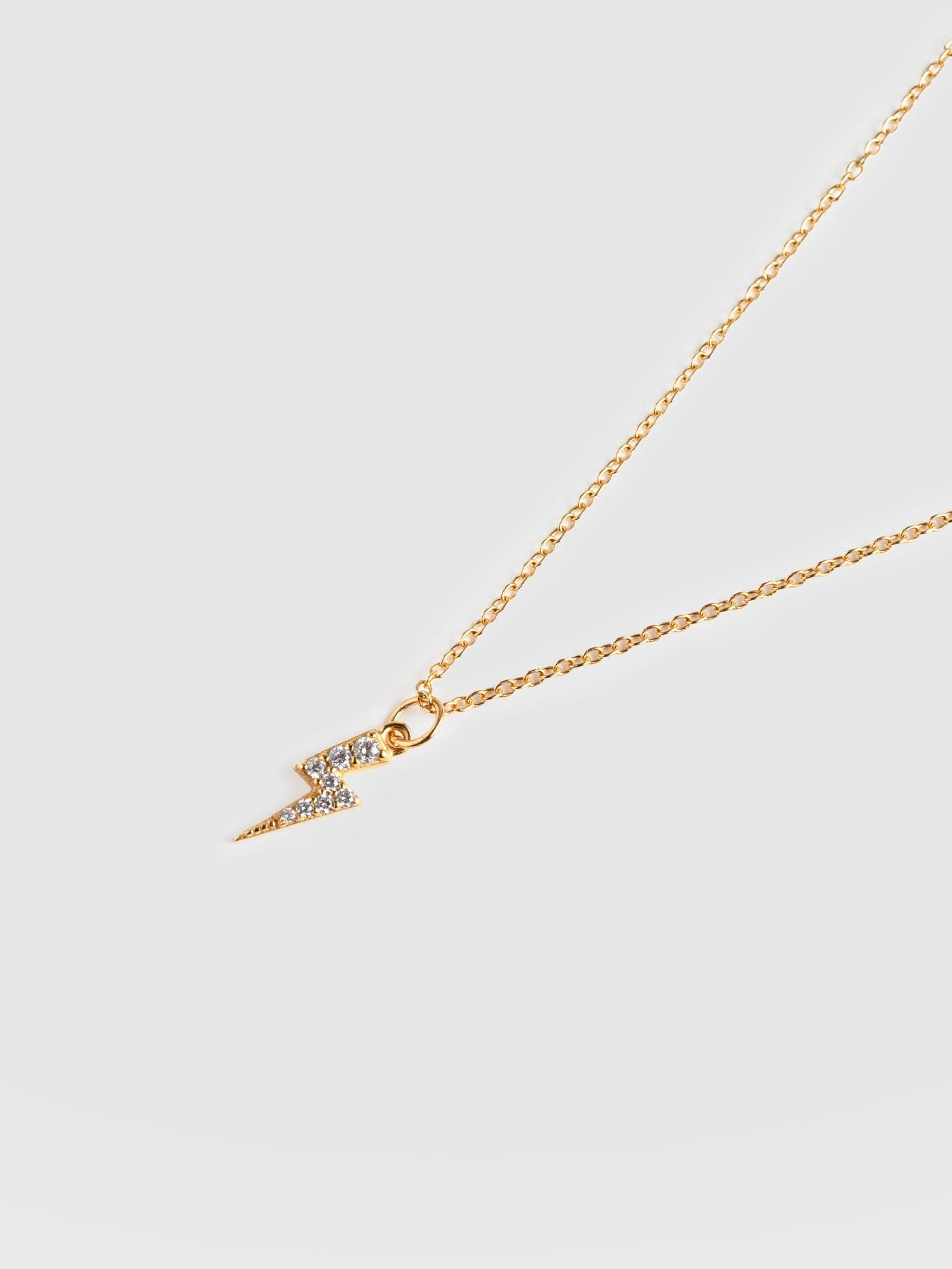 Astral Lightning Charm Necklace Gold - Women's Jewellery | Saint + Sofia® USA