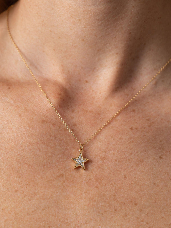 Astral Star Necklace Gold - Women's Jewellery | Saint + Sofia® USA