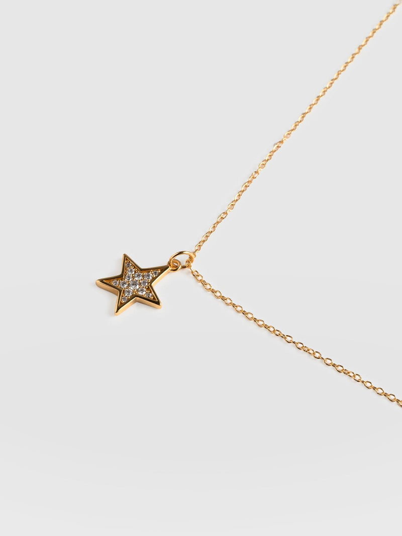 Astral Star Necklace Gold - Women's Jewellery | Saint + Sofia® USA