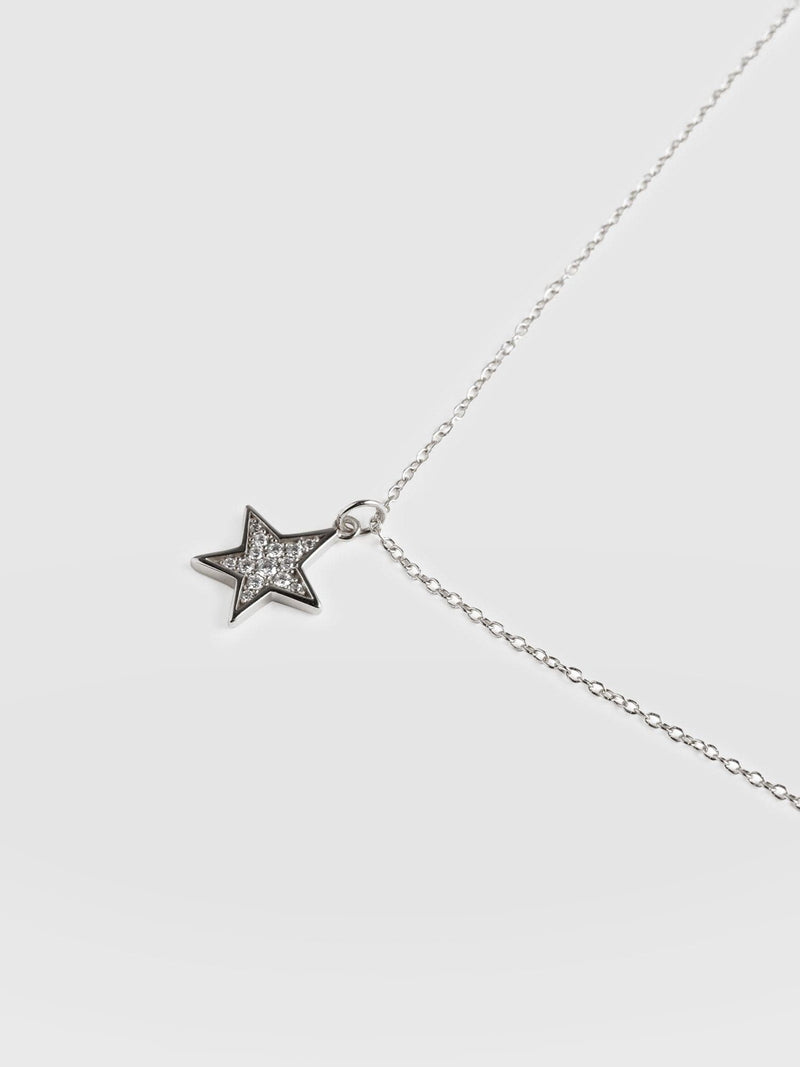 Astral Star Necklace Silver - Women's Jewellery | Saint + Sofia® USA
