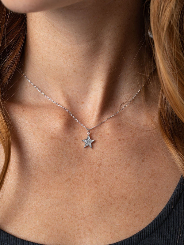 Astral Star Necklace Silver - Women's Jewellery | Saint + Sofia® USA