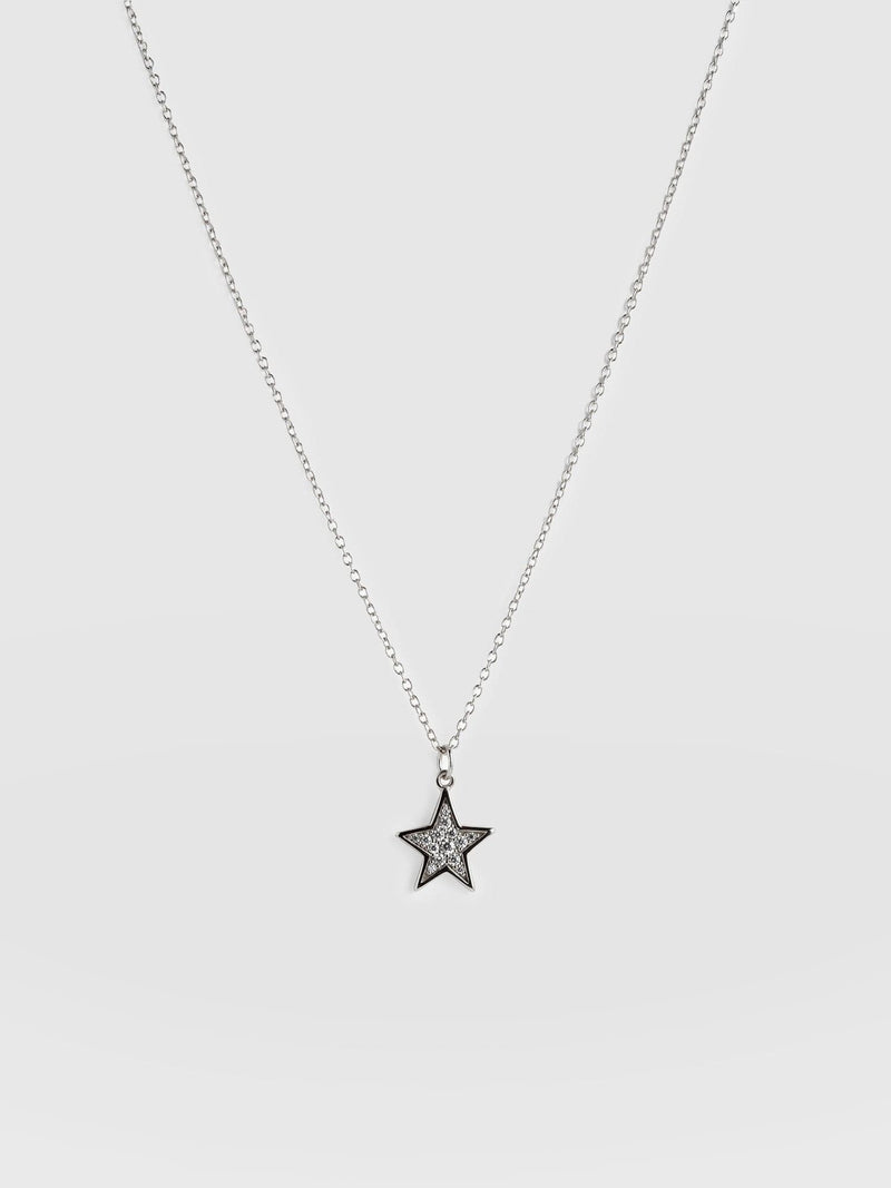 Astral Star Necklace Silver - Women's Jewellery | Saint + Sofia® USA