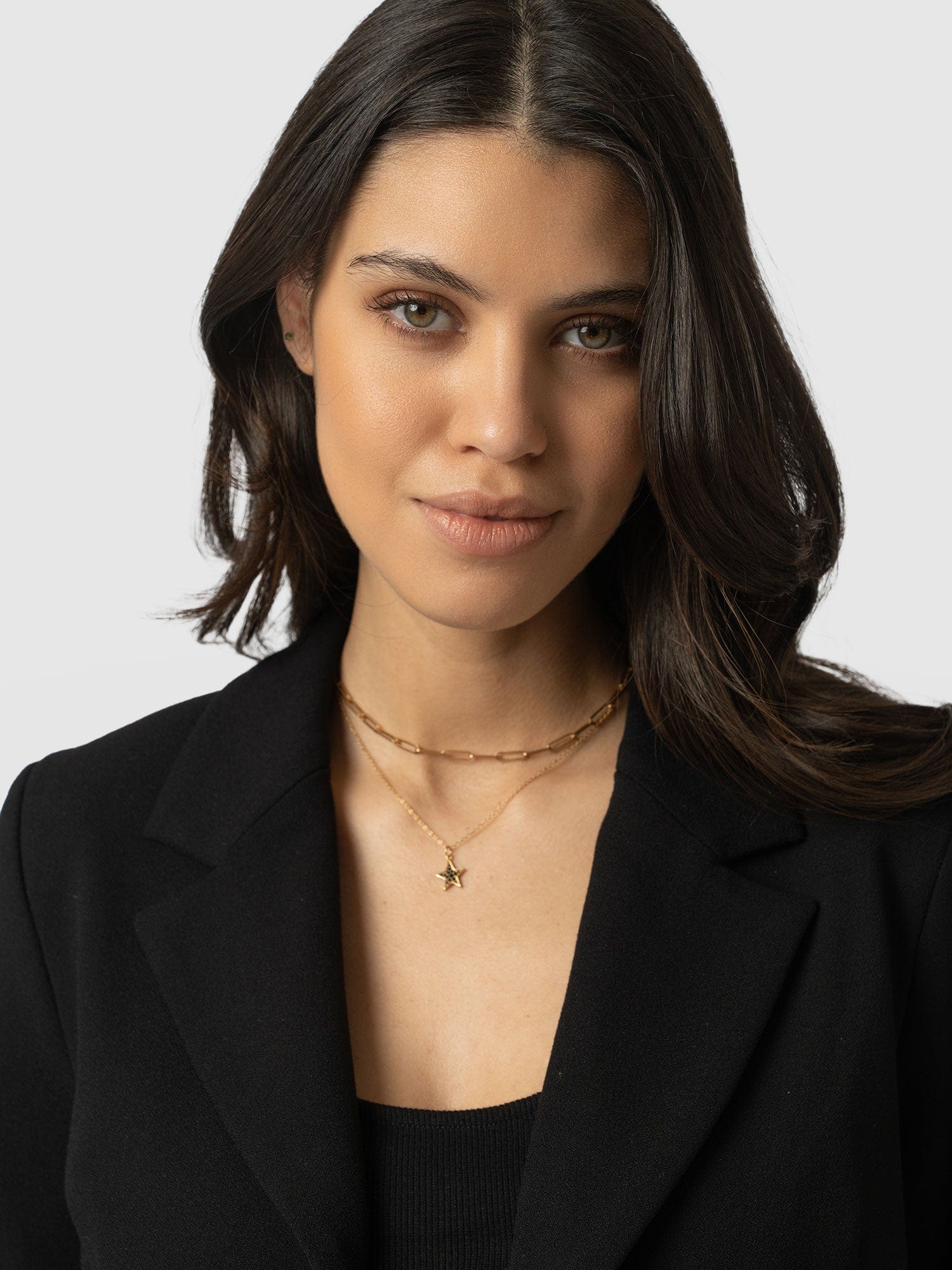 Astrid Cropped Blazer Black - Women's Blazers | Saint + Sofia® USA