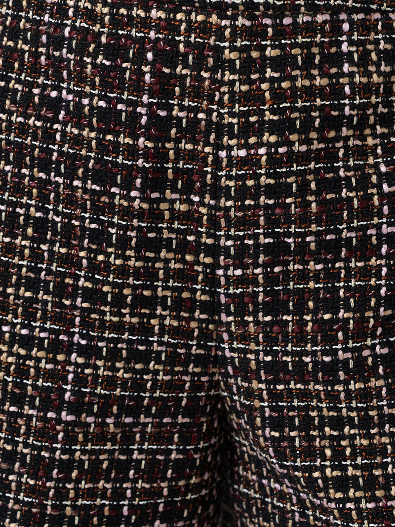 Astrid Short - Black/Burgundy/Gold Boucle - Women's Shorts | Saint + Sofia® USA