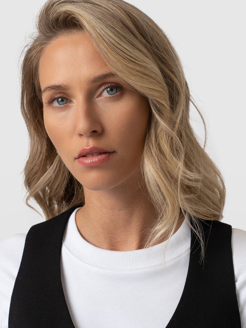 Astrid Vest Black - Women's Blazers | Saint + Sofia® USA