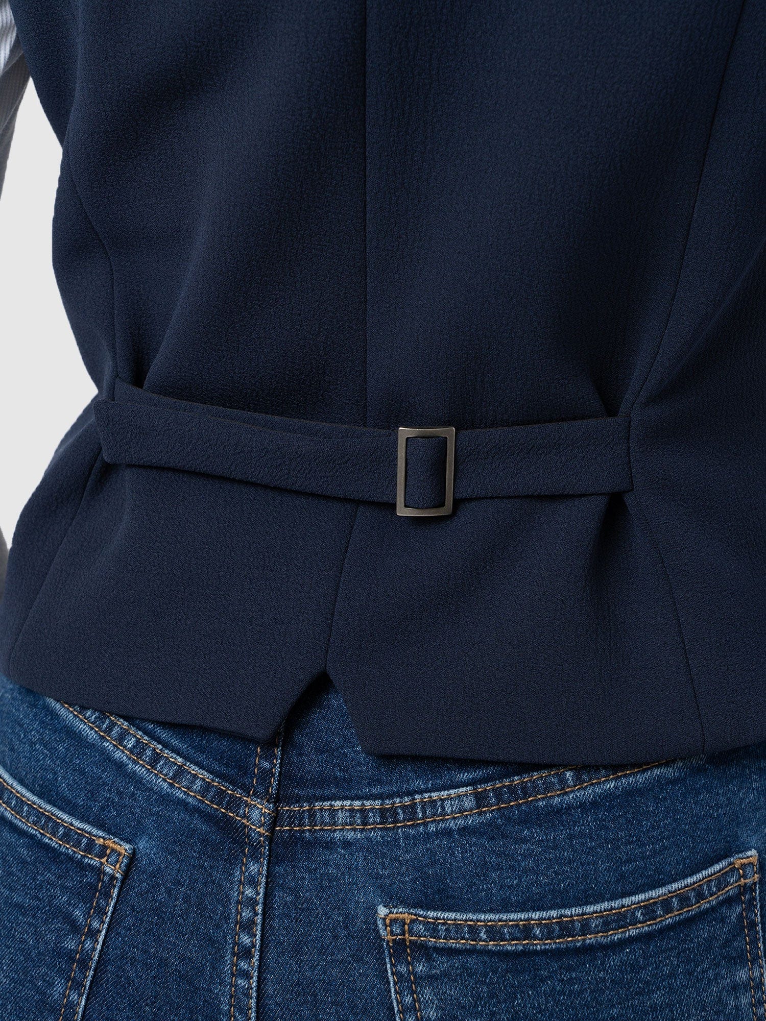 Astrid Waistcoat - Navy - Women's Jackets | Saint + Sofia? USA