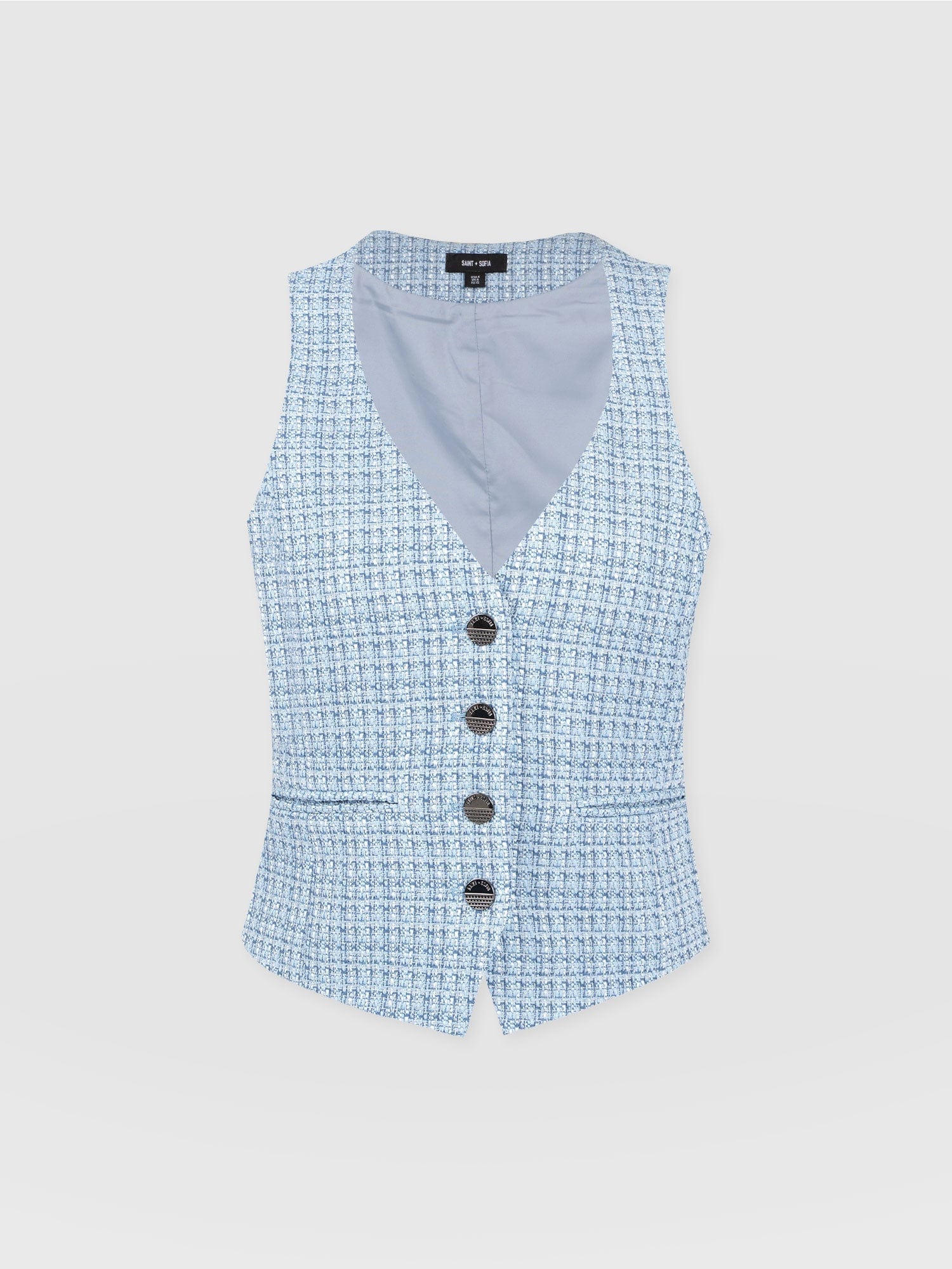 Astrid Waistcoat - Pale Blue