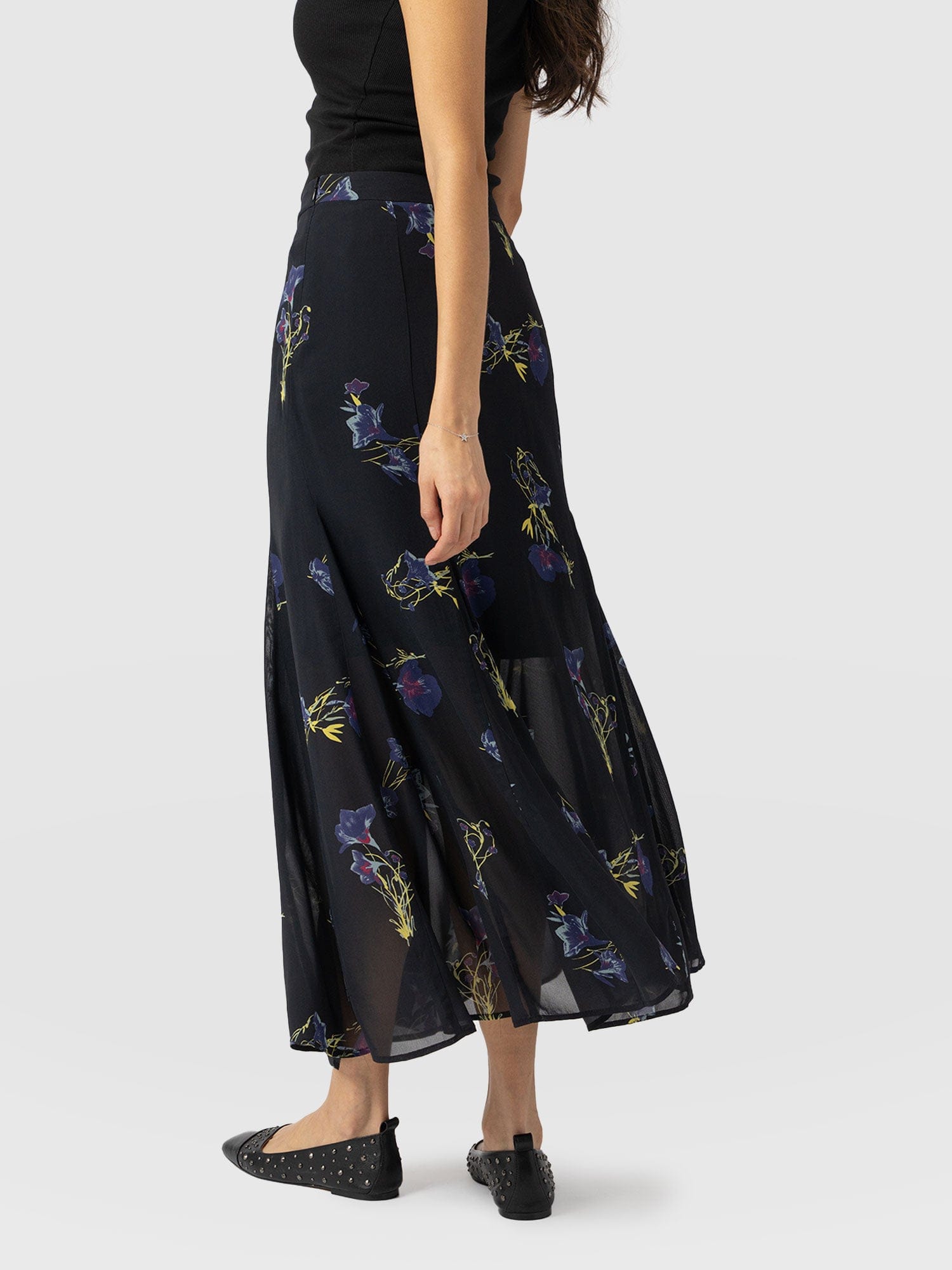 Audrey Skirt Blue Lily Gardens - Women's Skirts | Saint + Sofia® US